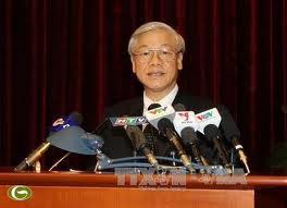 ເລຂາທິການໃຫຍ່ Nguyen Phu Trong ເປັນປະທານກອງປະຊຸມກົມການເມືອງ